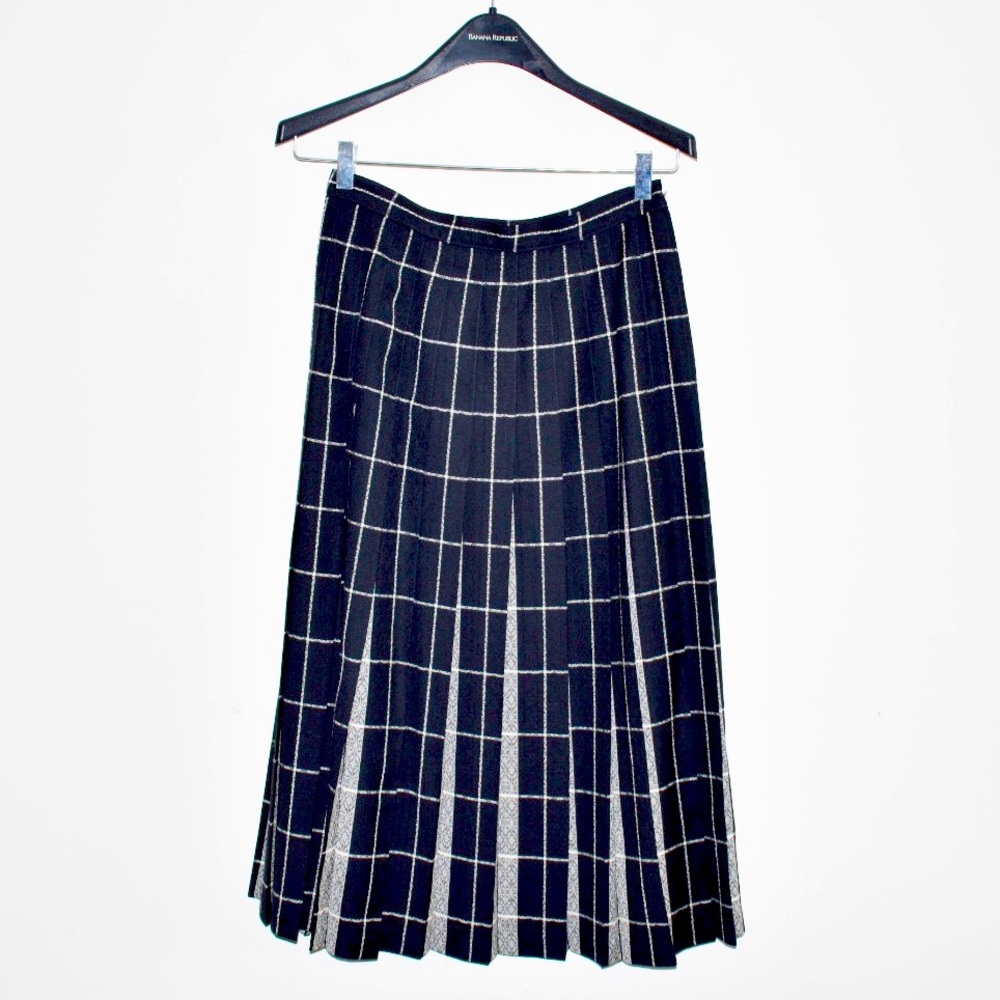 Pendleton Vintage Virgin wool pleated skirt
